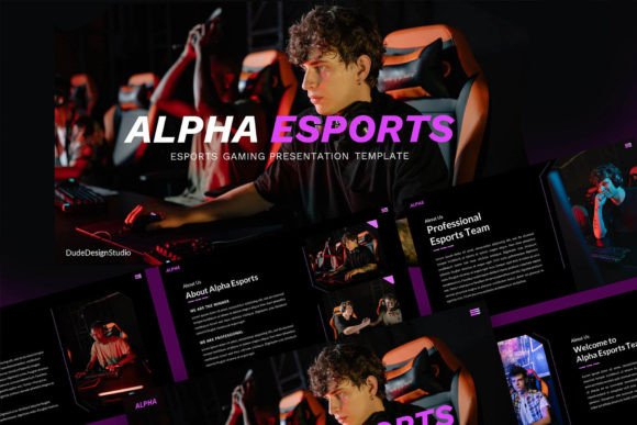 Elevate Your Brand with the Alpha E-Sport Gaming PowerPoint Template