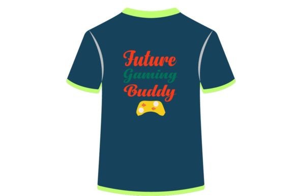 Future Gaming Buddy – Baby T-Shirt Design
