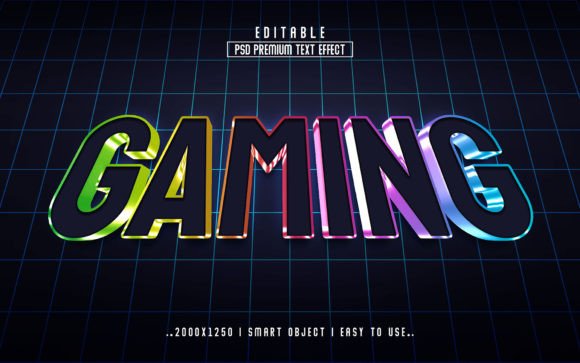 Gaming 3D Editable PSD Text Effect Style: A Creator's Instant Visual Upgrade