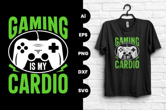 Gaming Is My Cardio: Why This Vector T-Shirt Design Resonates