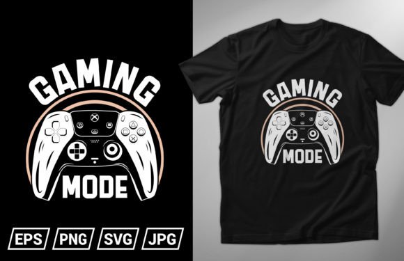 Gaming Mode T-Shirt Design Free: A Creative Asset for All