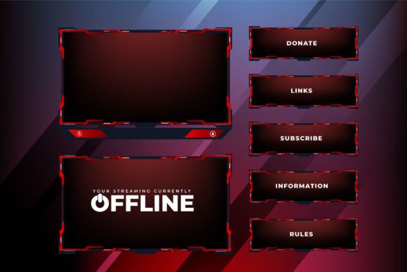 Gaming Screen Interface Border Design: Elevating Broadcast and Streaming Visuals with Modern Overlays