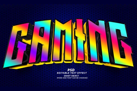 PSD Gaming 3D Editable Text Effect: A Quick Design Solution for Streamers, Creators, and Small Businesses