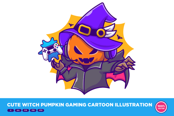 The Cute Witch Pumpkin Gaming Icon: Your Gateway to Creative Halloween Design