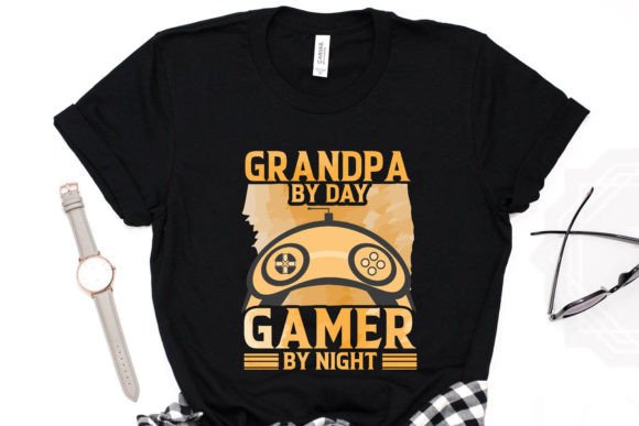 The Grandpa Gaming T-Shirt Watercolor Design: Celebrating the Dual-Life Gamer